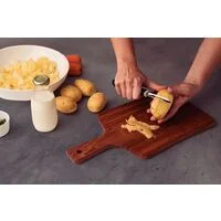 Descascador de Batatas Manual Tramontina Utilità em Aço Inox com Cabo de Polipropileno Preto