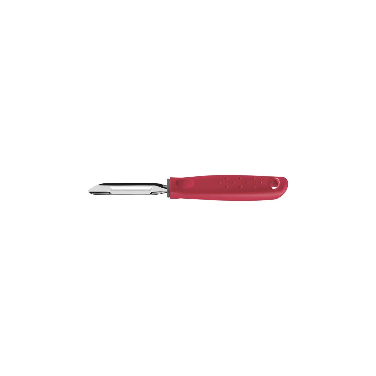 Descascador de Batatas Manual Tramontina Utilità em Aço Inox com Cabo de Polipropileno Vermelho