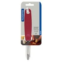 Descascador de Batatas Manual Tramontina Utilità em Aço Inox com Cabo de Polipropileno Vermelho