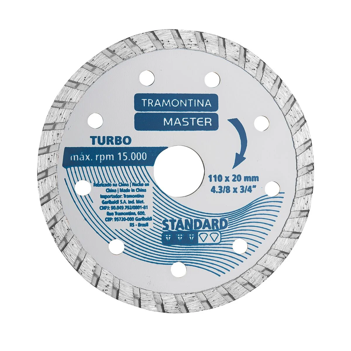 Disco de Corte Diamantado 4.3/8" Tramontina MASTER Standard