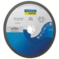 Disco de Corte Fino 9" Tramontina MASTER para Aço Inox e Materiais Endurecidos