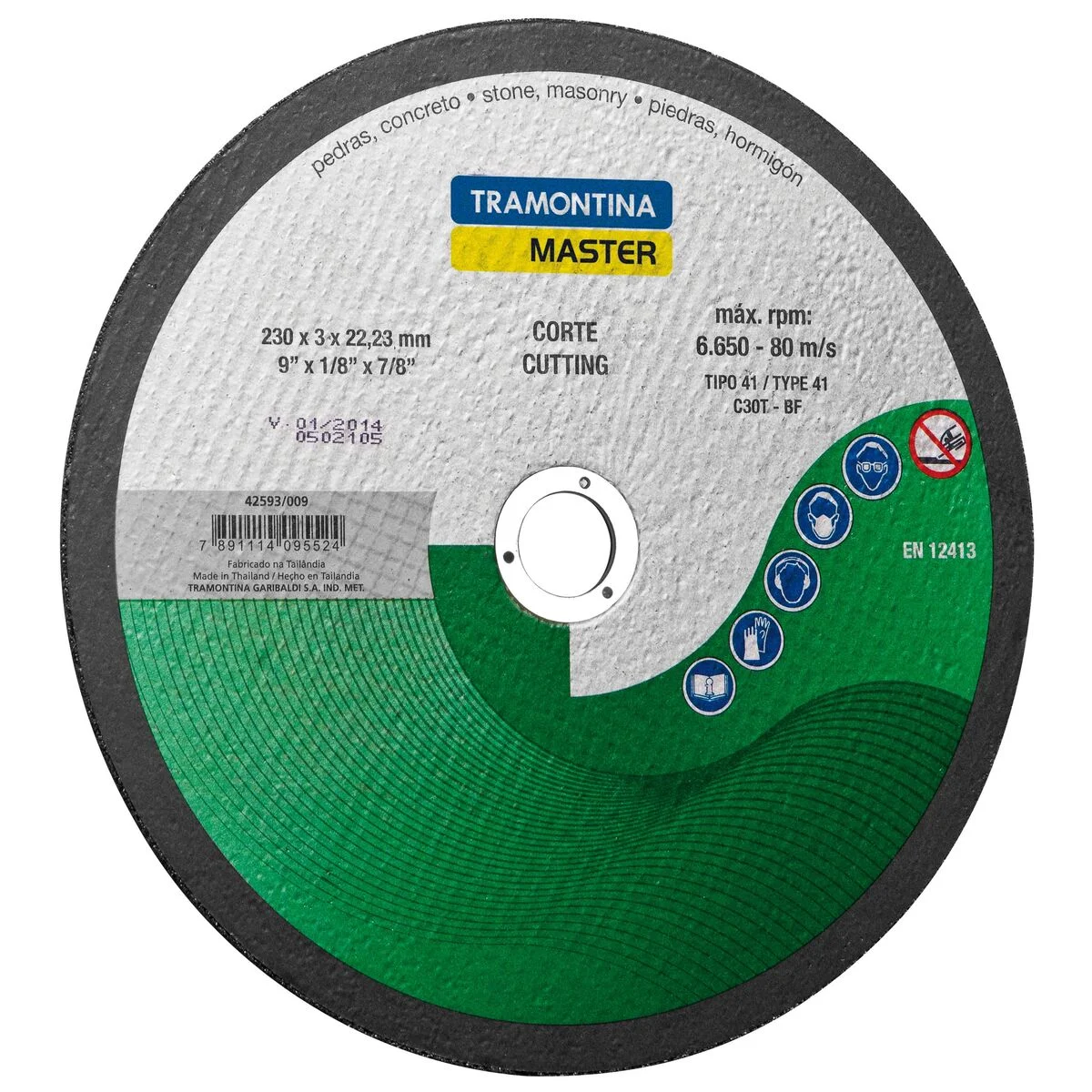 Disco de Corte Tramontina MASTER 9" para Pedras