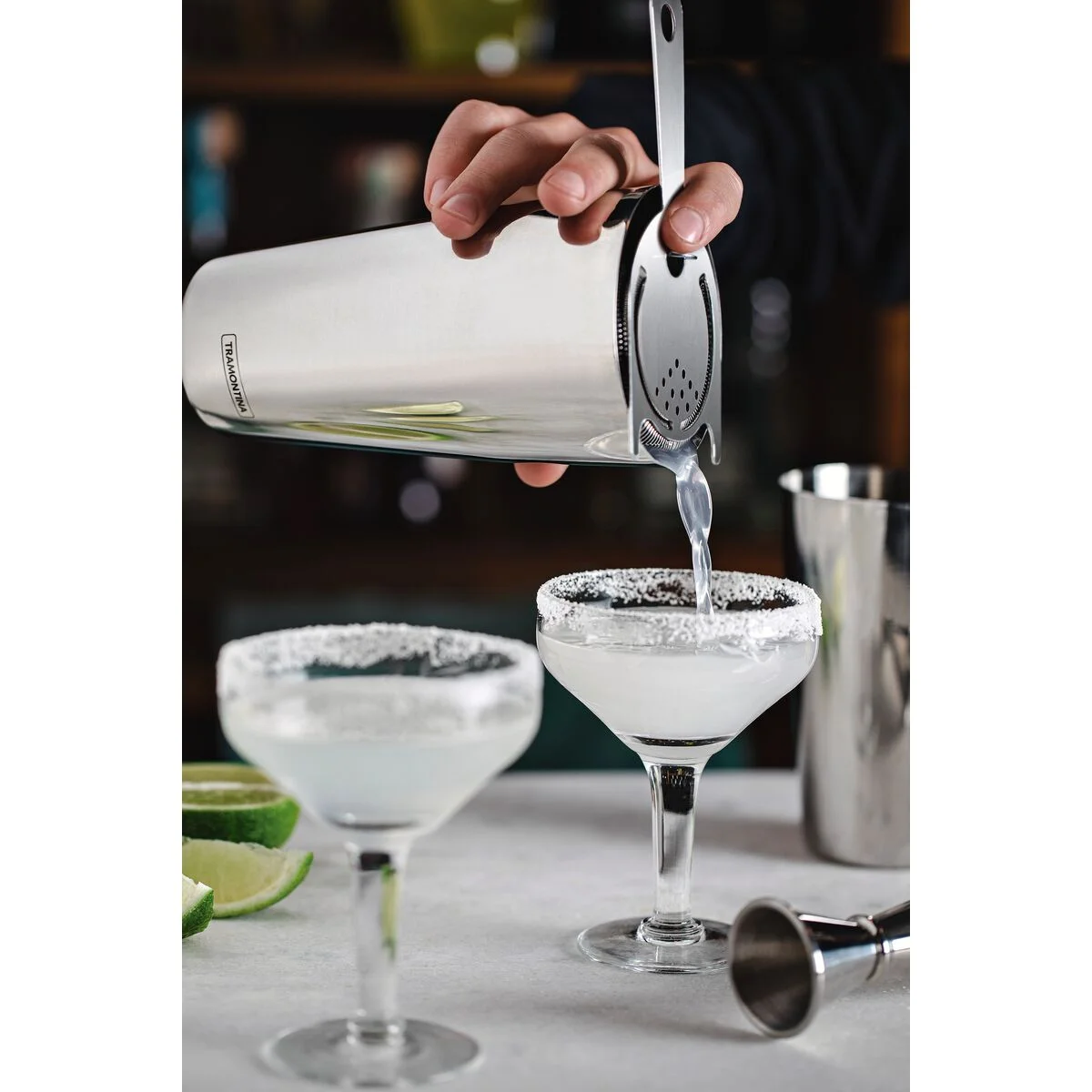 Dosador Tramontina Duplo para Bebidas em Aço Inox 25 e 50 ml