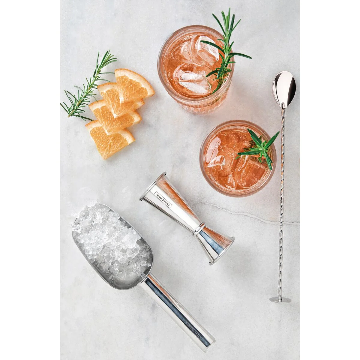 Dosador Tramontina Duplo para Bebidas em Aço Inox 25 e 50 ml