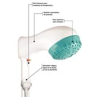 Ducha Eletrônica Tramontina 6500 W 220 V Branca e Verde