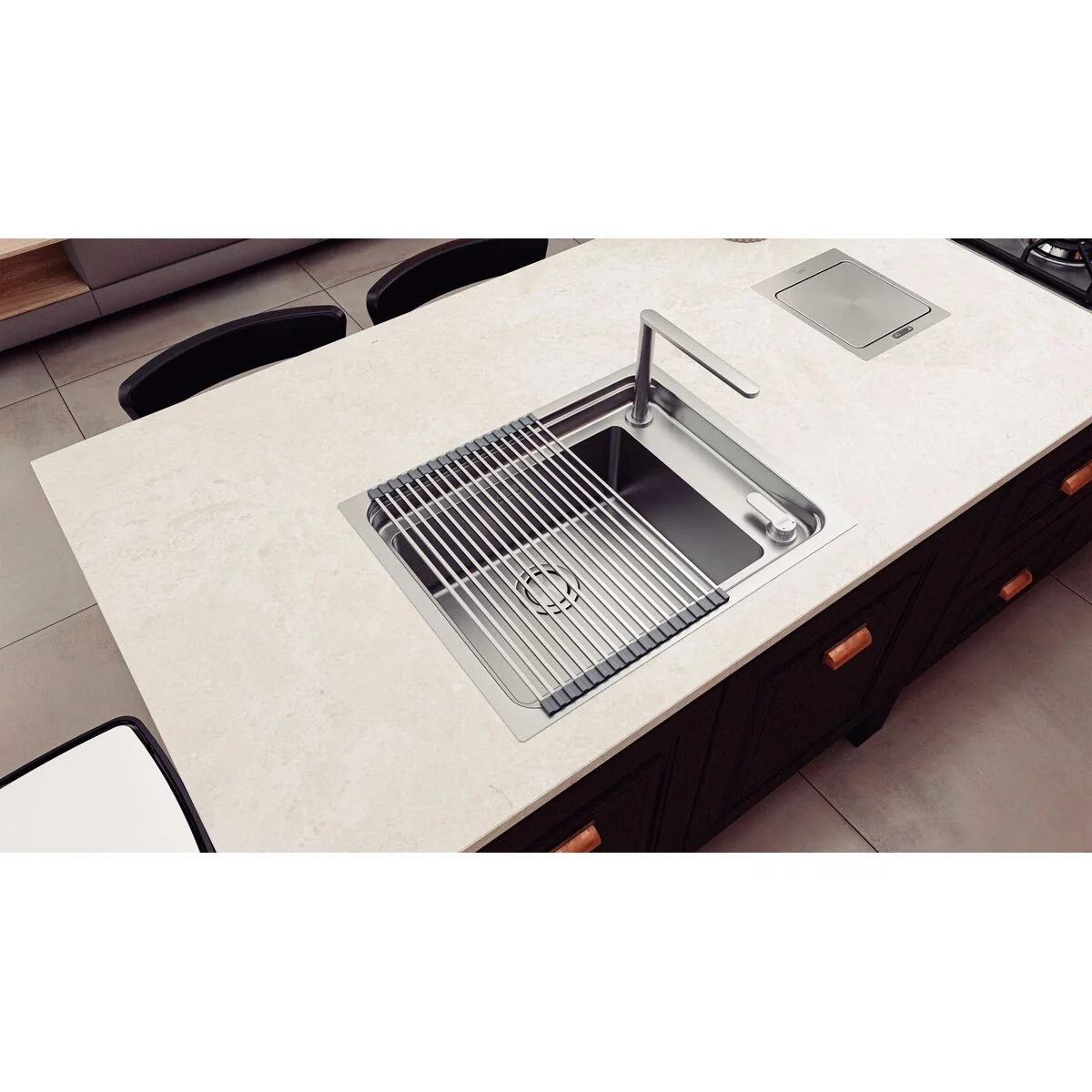 Escorredor de Louça Flexível Tramontina em Inox e Silicone