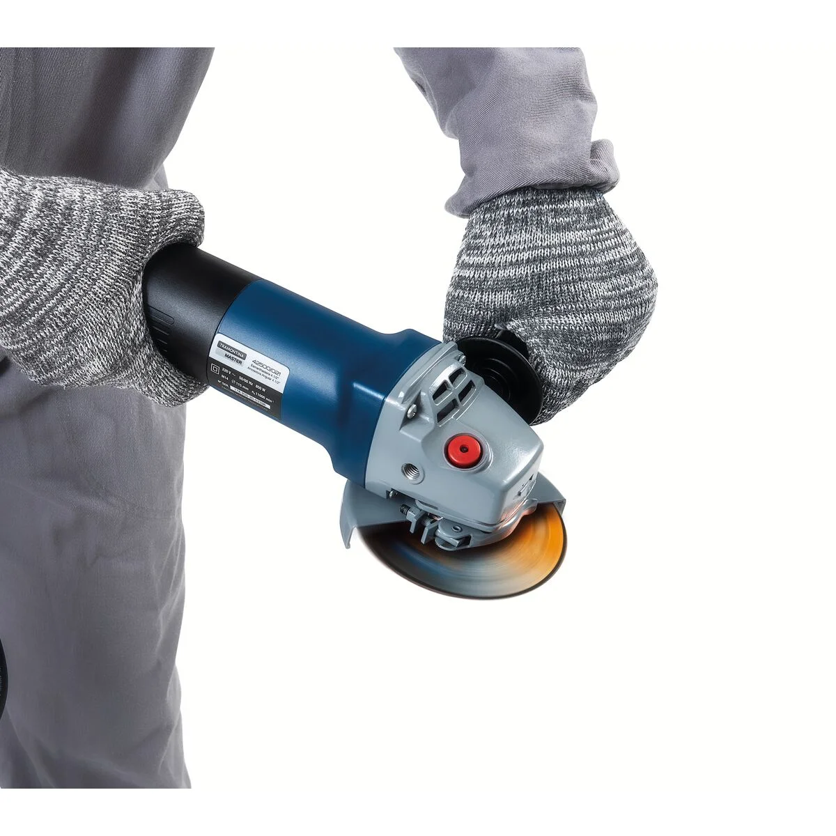 Esmerilhadeira Angular Elétrica 850 W 4.1/2" 220 V Tramontina MASTER para Uso Profissional