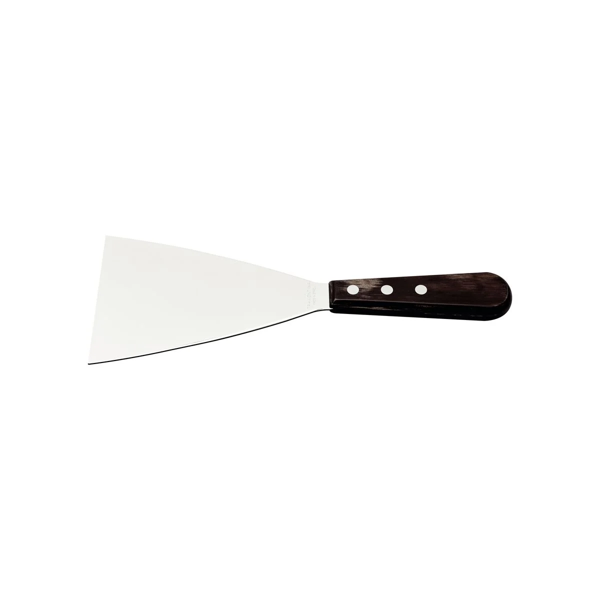 Espátula Raspador Tramontina com Lâmina em Aço Inox e Cabo de Madeira Tratada Polywood Castanho 5"