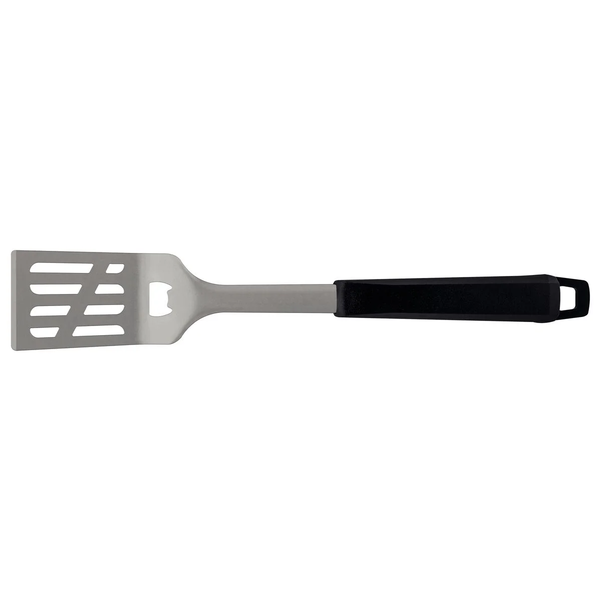 Espátula Tramontina Churrasco Black com Lâmina em Aço Inox e Cabo de Polipropileno Preto com Abridor de Garrafas