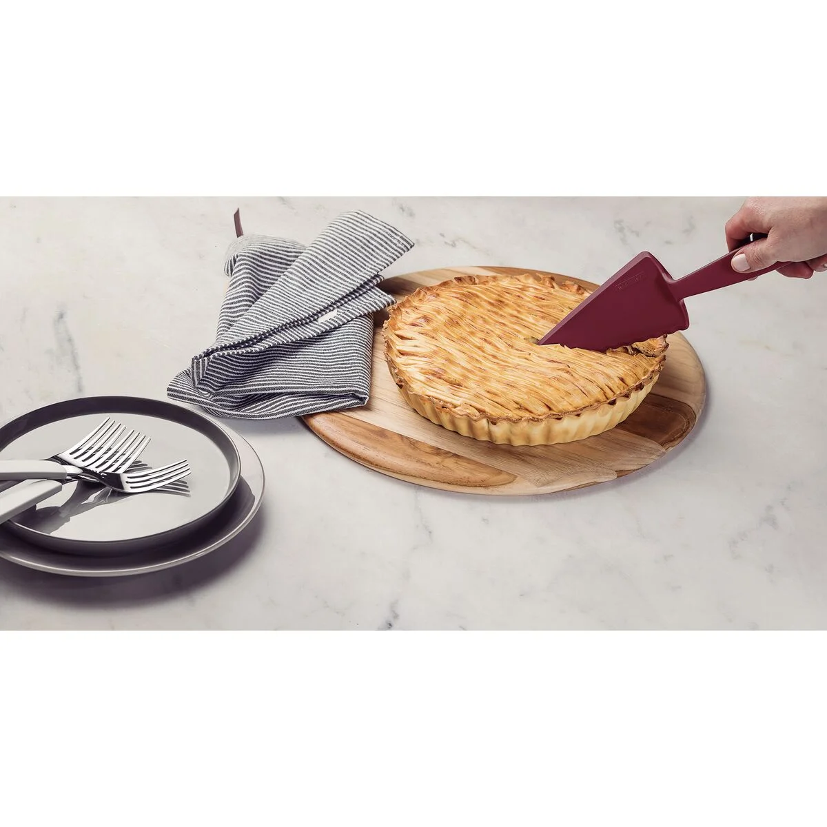Espátula para Bolo e Torta Tramontina Ability em Nylon Vermelho