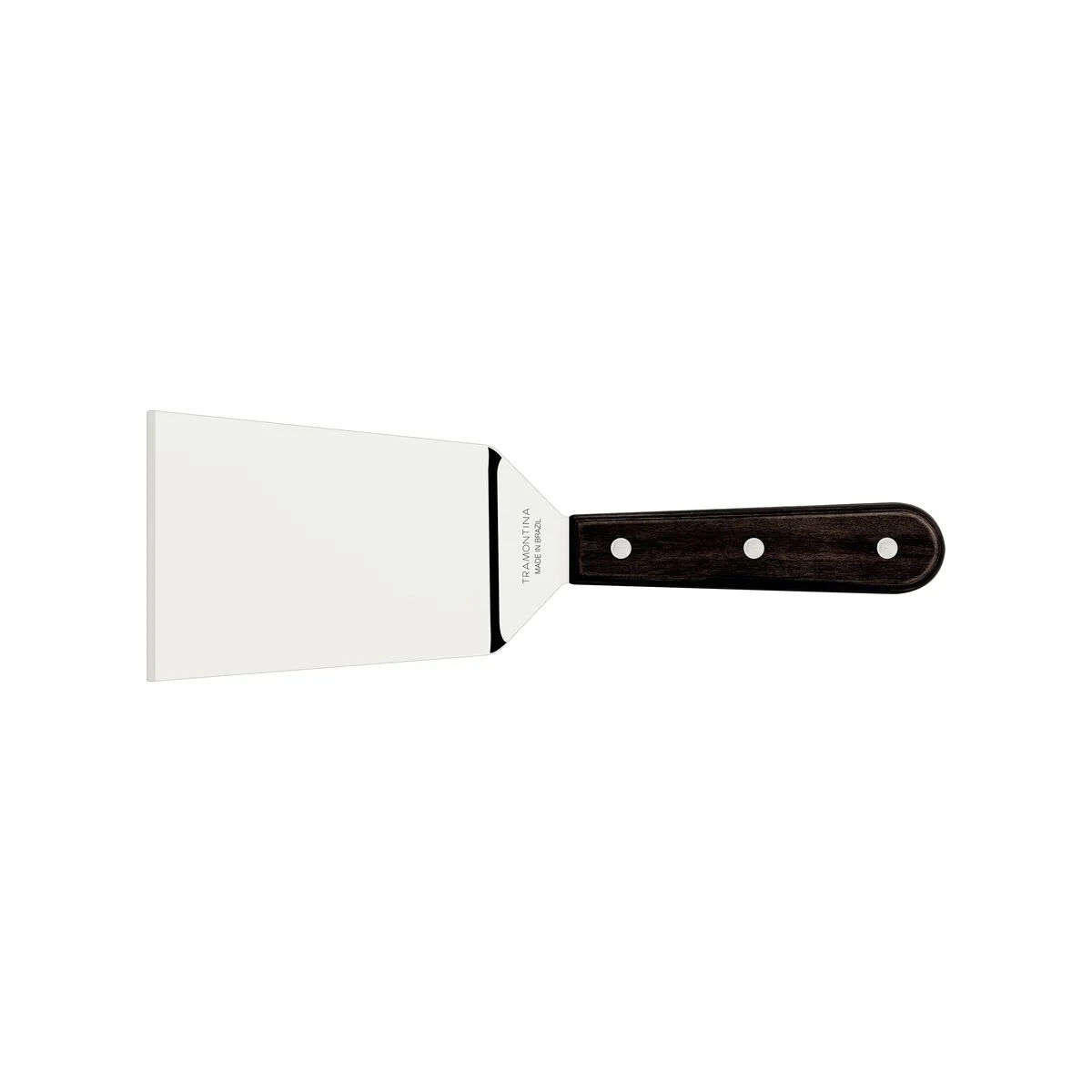 Espátula para Fritura Tramontina com Lâmina em Aço Inox e Cabo em Madeira Tratada Polywood Castanho 5"