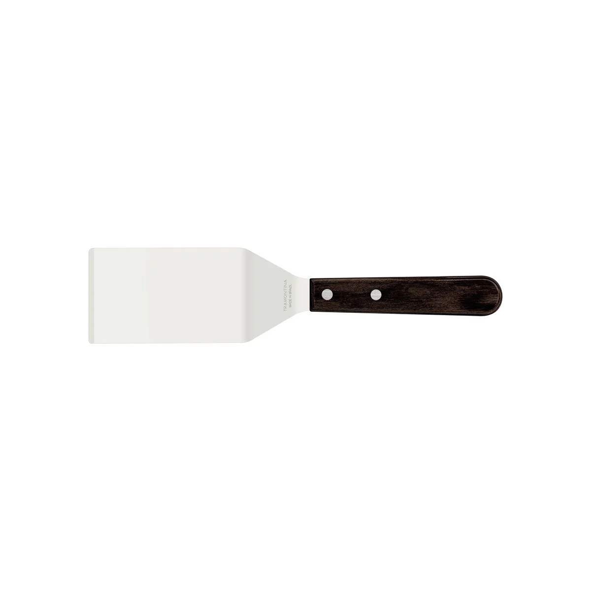 Espátula para Fritura Tramontina com Lâmina em Aço Inox e Cabo em Madeira Tratada Polywood Castanho 4"