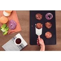 Espátula para Fritura Tramontina com Lâmina em Aço Inox e Cabo em Madeira Tratada Polywood Vermelho 5"
