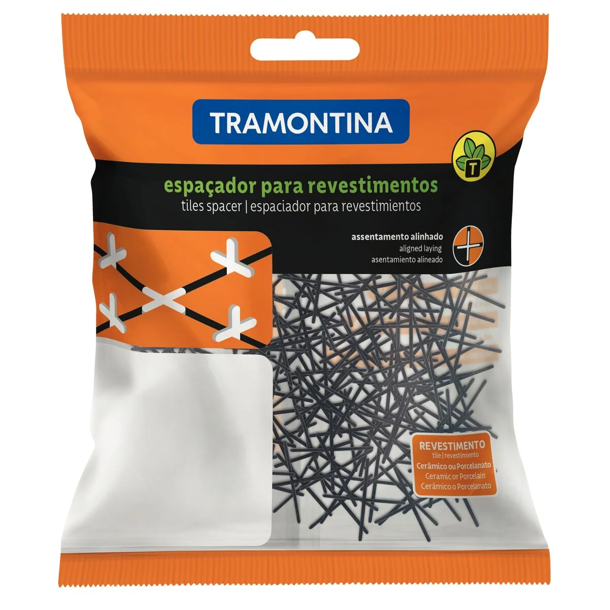 Espaçador Cruzeta Plástico Tramontina 1 mm (Saco com 100 un.)