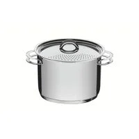 Espagueteira Tramontina Solar em Aço Inox Fundo Triplo com Tampa e Alças 24 cm 7,7 L