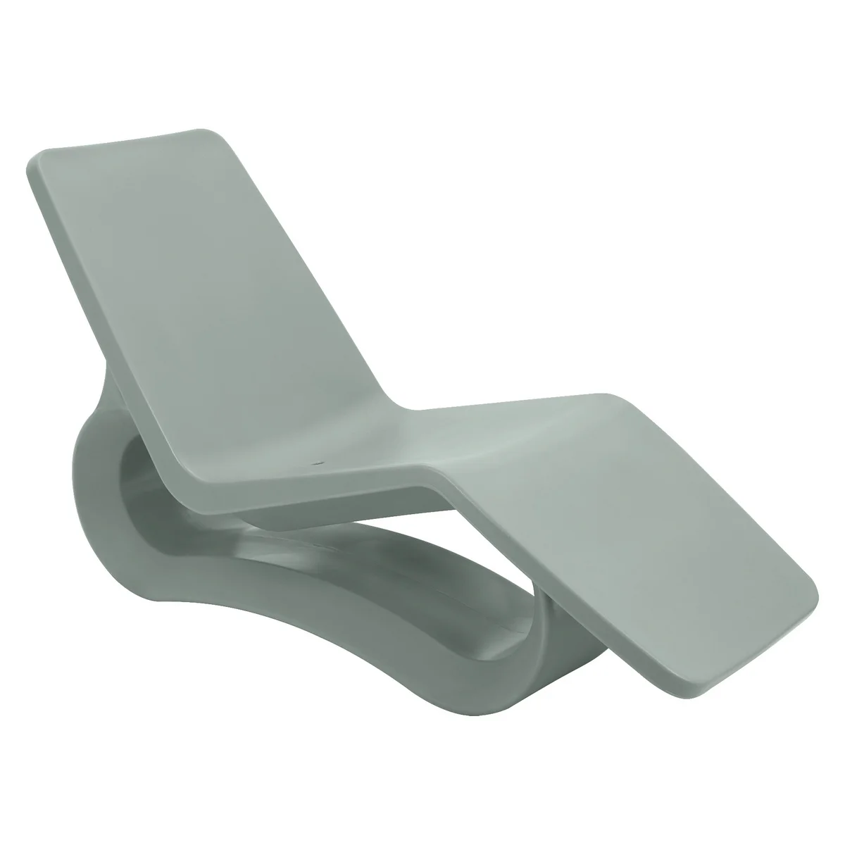 Espreguiçadeira Chaise Tramontina Octo ECO em Polietileno I''m Green Com Furo Verde Sálvia