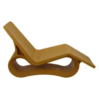 Espreguiçadeira Chaise Tramontina Octo em Polietileno Amarelo Tucano Com Furo