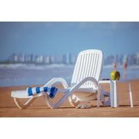 Espreguiçadeira Tramontina Copacabana em Polipropileno Branco