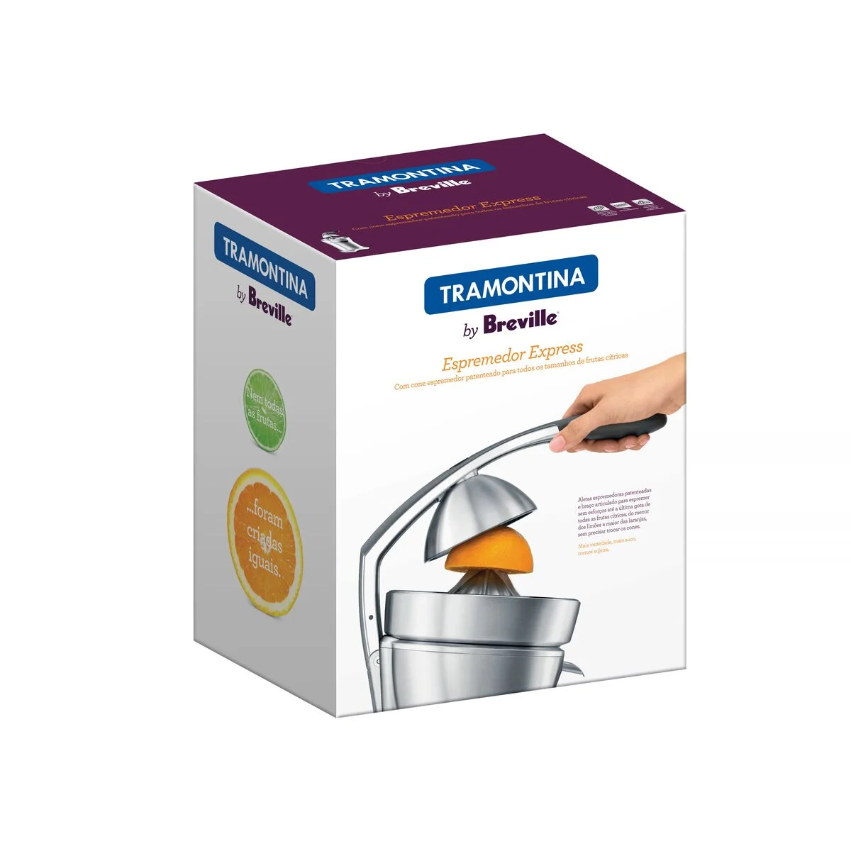 Espremedor Tramontina by Breville Express em Alumínio Fundido Fosco 127 V