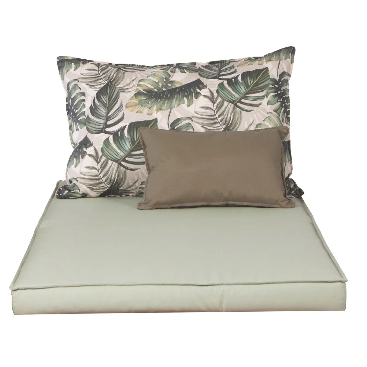 Estofado para Chaise Tramontina Mood em Tecido Impermeável Oliva, Estampado e Mate