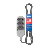 Extensão Múltipla 3 Tomadas 2P+T 10 A 250 V Tramontina 1,5 m