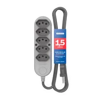 Extensão Múltipla 5 Tomadas 2P+T 10 A 250 V Tramontina 1,5 m