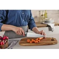 Faca Chef Tramontina Century Wood com Lâmina em Aço Inox e Cabo de Madeira Tratada Castanho 8"