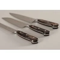 Faca Chef Tramontina Century Wood com Lâmina em Aço Inox e Cabo de Madeira Tratada Castanho 8"