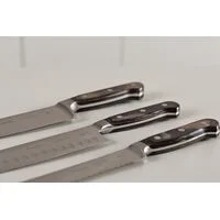 Faca Chef Tramontina Century Wood com Lâmina em Aço Inox e Cabo de Madeira Tratada Castanho 8"