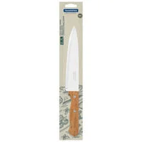 Faca Chef Tramontina Dynamic com Lâmina em Aço Inox e Cabo de Madeira Natural 8"