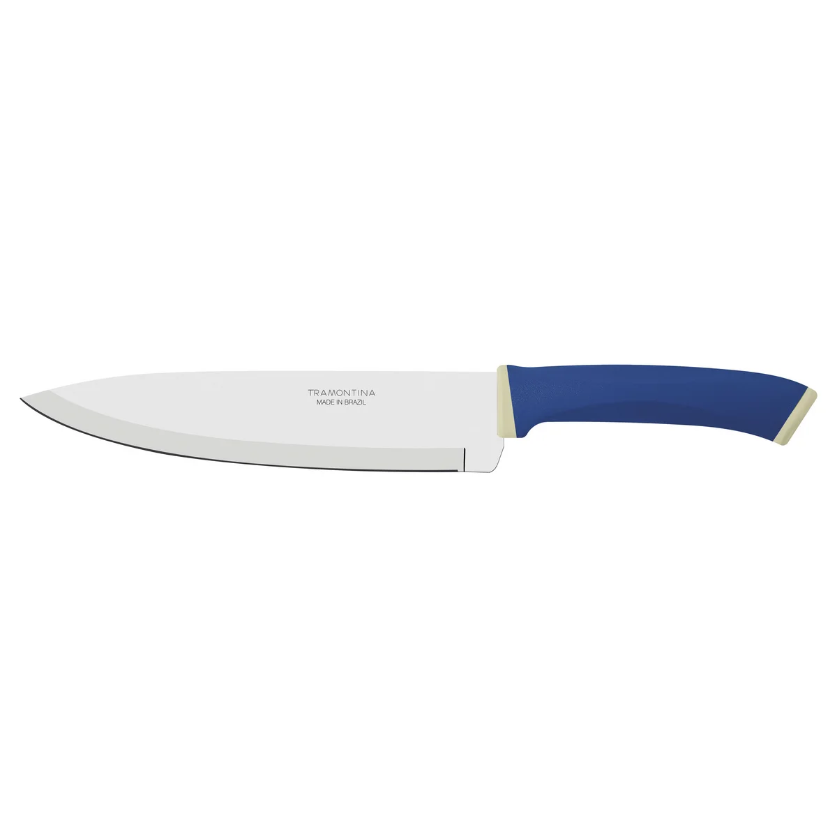 Faca Chef Tramontina Felice com Lâmina em Aço Inox e Cabo de Polipropileno Azul 8"