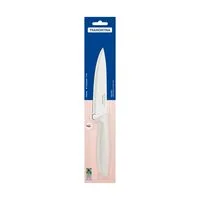 Faca Chef Tramontina Plenus com Lâmina em Aço Inox e Cabo de Polipropileno Off White 6"