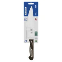 Faca Chef Tramontina Polywood com Lâmina em Aço Inox e Cabo de Madeira Tratada Castanho 8"