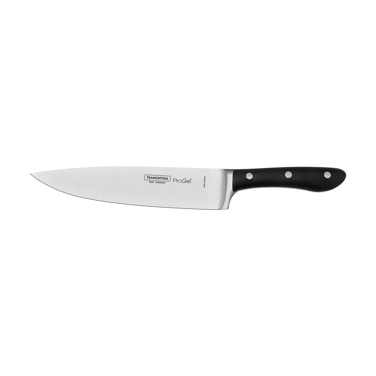 Faca Chef Tramontina Prochef com Lâmina em Aço Inox e Cabo de Policarbonato com Fibra de Vidro 8"