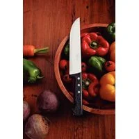 Faca Cozinha Tramontina Plenus com Lâmina em Aço Inox e Cabo de Polipropileno Preto 8"