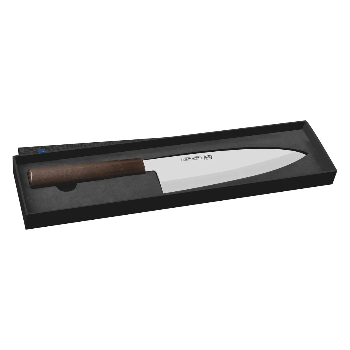 Faca Deba Tramontina Sushi Silver com Lâmina em Aço Inox e Cabo de Nylon 8"
