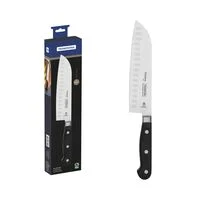 Faca Santoku Tramontina Century com Lâmina em Aço Inox e Cabo em Policarbonato Preto e Fibra de Vidro 7"