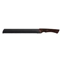 Faca Serrilhada Tramontina Churrasco Black com Lâmina em Aço Inox Escurecido e Cabo de Madeira 10"