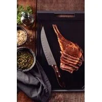 Faca para Carne Butcher Tramontina com Lâmina em Aço Inox e Cabo em Madeira Tratada Polywood Castanho 8"