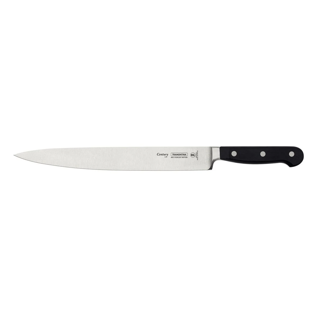 Faca para Carne Tramontina Century com Lâmina em Aço Inox e Cabo em Policarbonato e Fibra de Vidro 10"