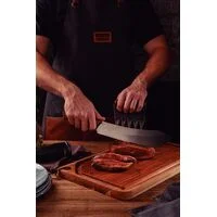 Faca para Carne Tramontina Churrasco Black com Lâmina de Aço Inox Escurecido e Cabo de Madeira 10"