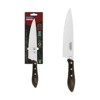 Faca para Carne Tramontina com Lâmina em Aço Inox e Cabo de Madeira Tratada Polywood Castanho 8"