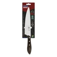 Faca para Carne Tramontina com Lâmina em Aço Inox e Cabo de Madeira Tratada Polywood Castanho 8"