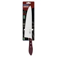 Faca para Carne Tramontina com Lâmina em Aço Inox e Cabo de Madeira Tratada Polywood Vermelho 10"
