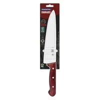Faca para Carne Tramontina com Lâmina em Aço Inox e Cabo em Madeira Tratada Polywood Vermelho 10"
