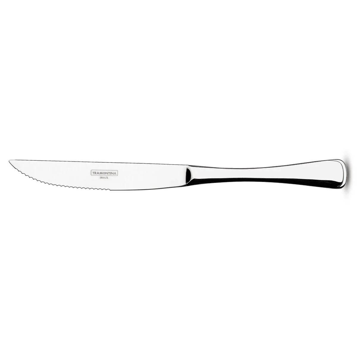 Faca para Churrasco Tramontina Mônaco em Aço Inox Forjado 9 mm Acabamento Alto Brilho com Detalhes no Cabo