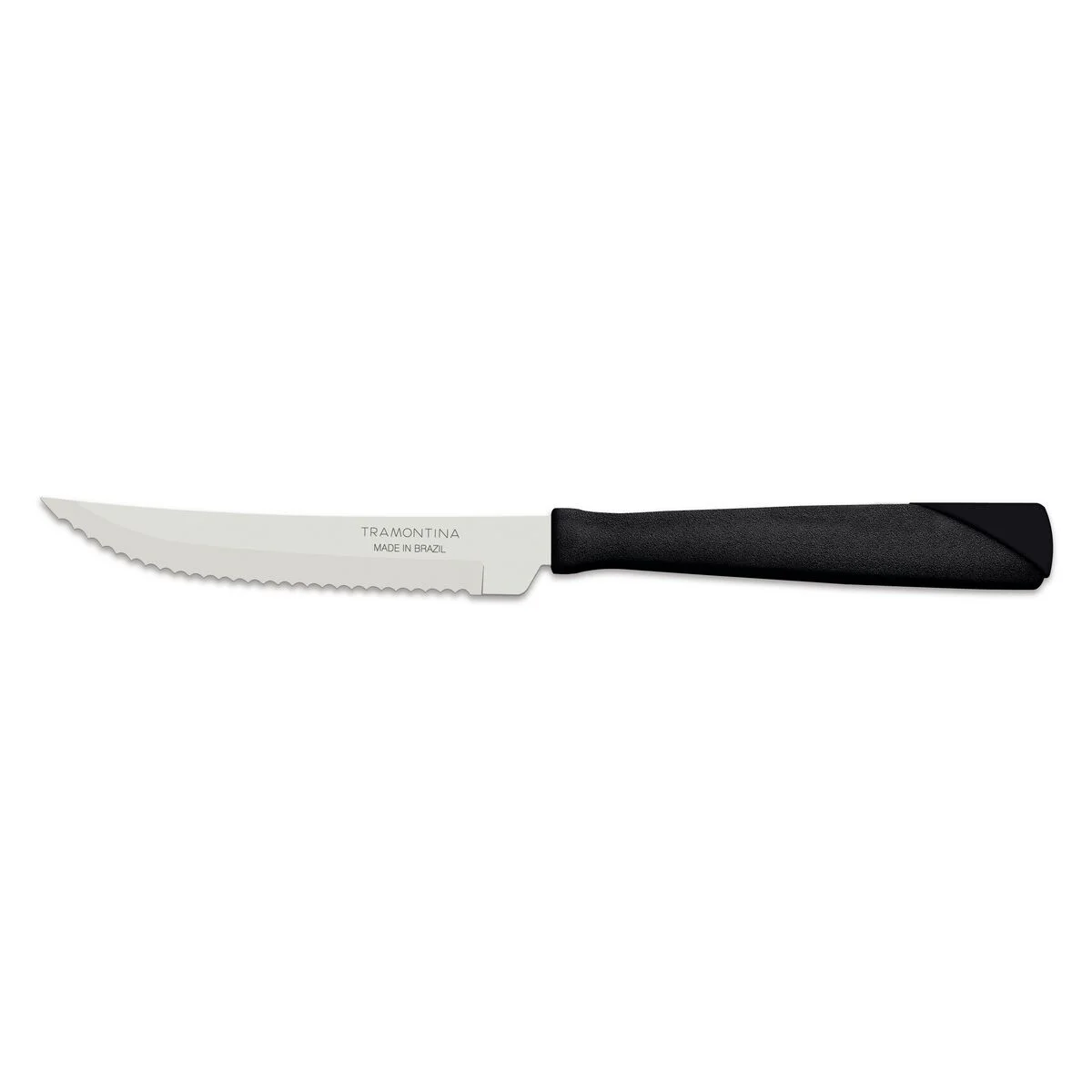 Faca para Churrasco Tramontina New Kolor com Lâmina em Aço Inox e Cabo de Polipropileno Preto 4"