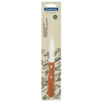 Faca para Legumes e Frutas Tramontina Dynamic com Lâmina em Aço Inox e Cabo em Madeira Natural 3"
