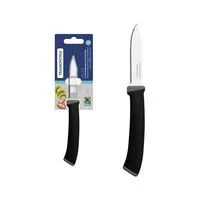Faca para Legumes e Frutas Tramontina Felice com Lâmina em Aço Inox com Fio Microsserrilhado e Cabo de Polipropileno Preto 3"