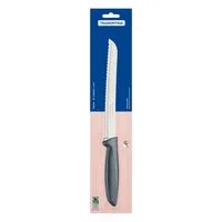 Faca para Pão Tramontina Plenus com Lâmina em Aço Inox e Cabo de Polipropileno Cinza 8"